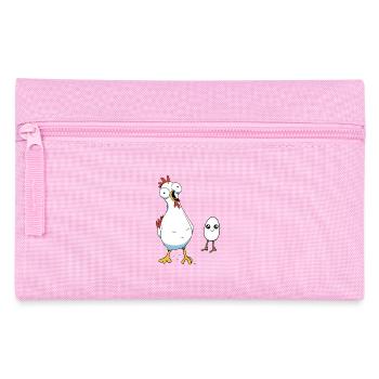 Chicken Hen Egg Eggs Chick Baby Poultry Chickens - Pencil Case - pink - Front