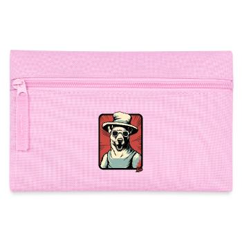 Chien cool avec un grand chapeau - Trousse - rose - Devant