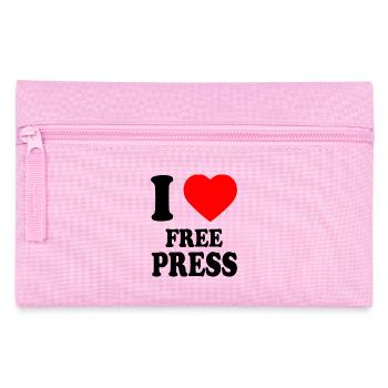 i love free press - Trousse - rose - Devant