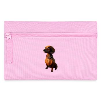 Dackel Dachshund Zwergdackel Dackelclub Teckel - Federtasche - Rosa - Vorne
