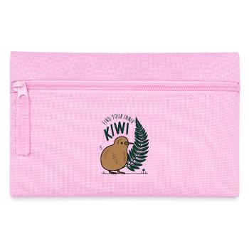 Trouvez le Kiwi qui sommeille en vous - Souvenir Nouvelle-Zélande - Trousse - rose - Devant