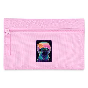 Animal Art Planet Fantasy Artwork: Pug with - Pencil Case - pink - Front