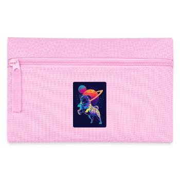 Animal Art Planet Fantasy Artwork mit Mops im - Federtasche - Rosa - Vorne