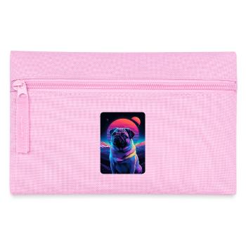 Animal Art Planet Fantasy Artwork Pug - Pencil Case - pink - Front