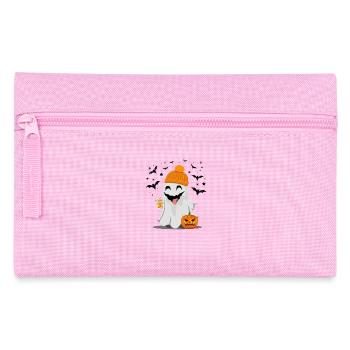 Helloween mit einem lustigen Gespenst - Federtasche - Rosa - Vorne