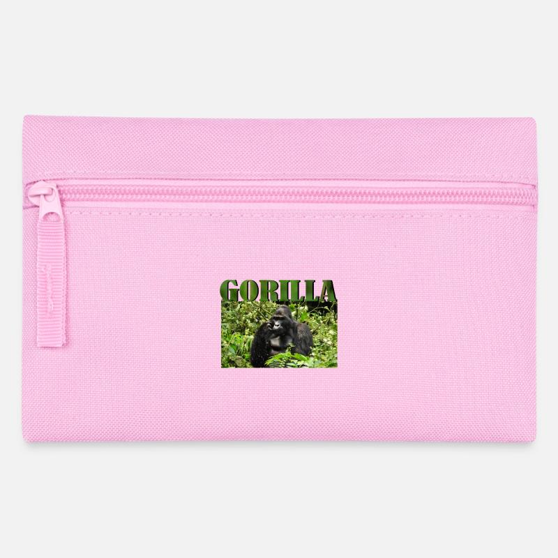 Gorille majestueux dans son naturel - Trousse - rose