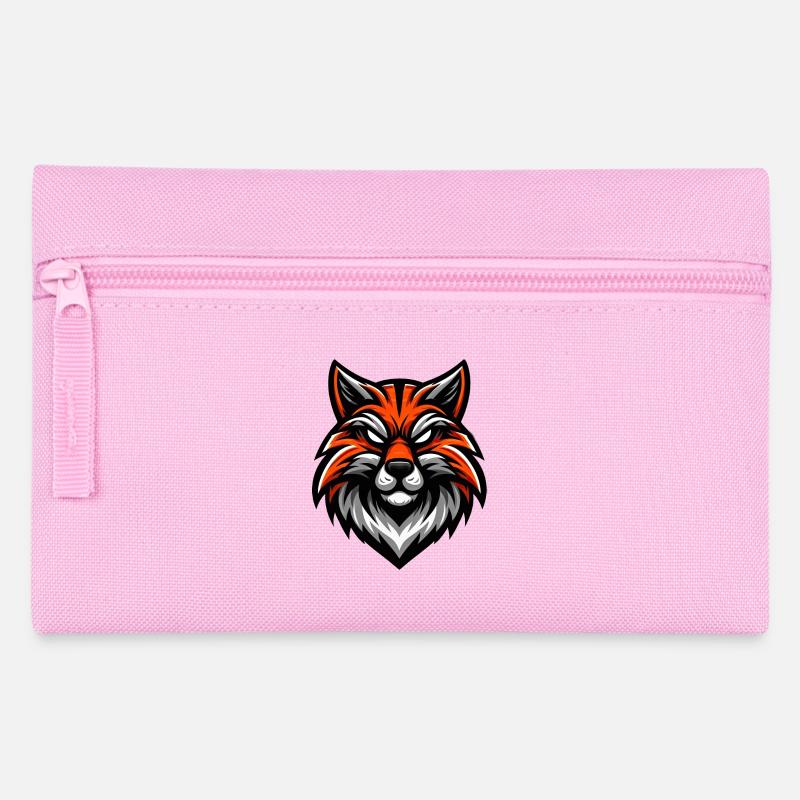 Illustration de chat roux - Trousse - rose