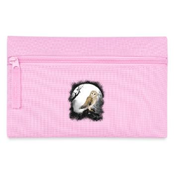 hibou mystique hiboux habitants de la forêt conte de fées enfant - Trousse - rose - Devant