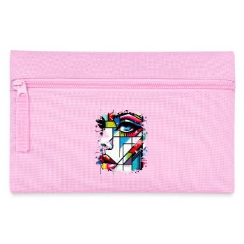 Frauen Girl Power Design Kunst Weiblicher Feminismus Symbol - Federtasche - Rosa - Vorne