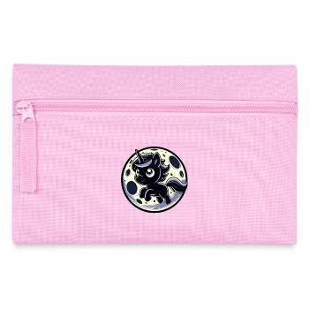 Lune avec licorne créature mythique mystique - Trousse - rose - Devant