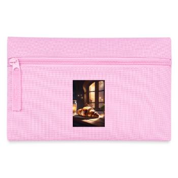 Croissants pastry - Pencil Case - pink - Front