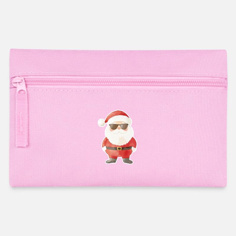 Weihnachtsmann Cool Weihnachten - Federtasche - Rosa