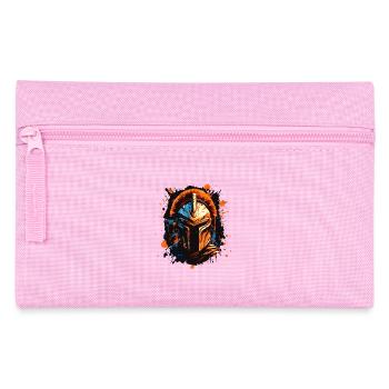 Spartaner Helm - Federtasche - Rosa - Vorne