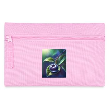 Schöne Heidelbeere auf einem Blatt - Federtasche - Rosa - Vorne