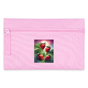 Four yummy strawberries - Pencil Case - pink - Front