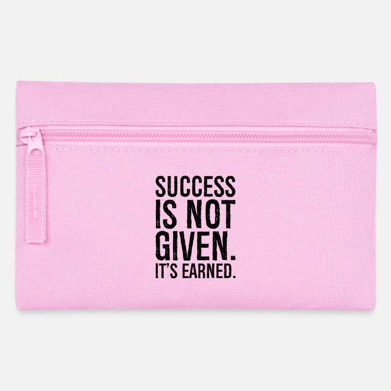 success is not given it's earned - Pencil Case - pink