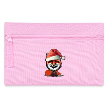 Weihnachtsmann Nikolaus Fuchs spaßig lustig - Federtasche - Rosa - Vorne