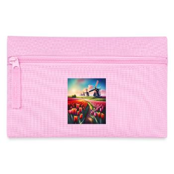 Magnifique paysage de tulipes aux Pays-Bas - Trousse - rose - Devant