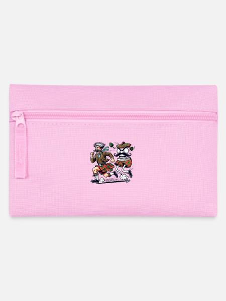 Schotte auf der Flucht vor einer Unterhose - Federtasche - Rosa