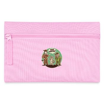 Qui a pété ? Chat, chien ou cochon - Trousse - rose - Devant