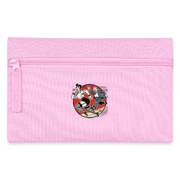 Parody: The good old cartoon: Man chases woman - Pencil Case - pink - Front