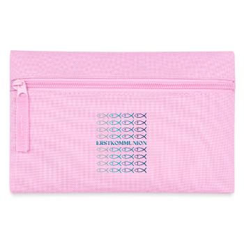 Erstkommunion Fisch Kommunionsoutfit Kommunion - Federtasche - Rosa - Vorne