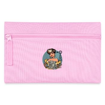 Eine Dame kommt direkt aus Kansas - Federtasche - Rosa - Vorne