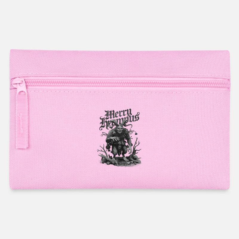 Merry Krampus für ein Krampus Kostüm - Federtasche - Rosa