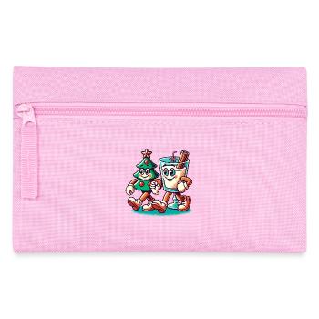 Merry Christmas Retro Style - Pencil Case - pink - Front