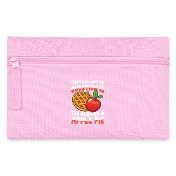 The Answer Is Apple Pie für einen Dessert Fan - Federtasche - Rosa - Vorne