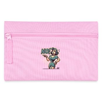 Woman says no! - Pencil Case - pink - Front