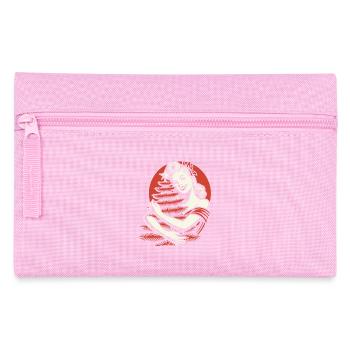 Weihnachten Retro Vintage Stil Frau Tannenbaum - Federtasche - Rosa - Vorne
