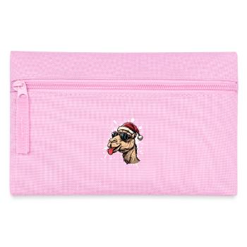 Kamel Weihnachten Lustig - Federtasche - Rosa - Vorne