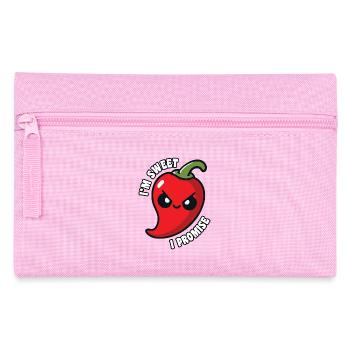 Je suis doux, je promets un piment fort drôle - Trousse - rose - Devant