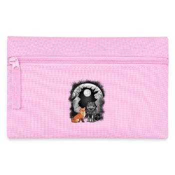 Renards de la forêt Renards Loup Loups Conte de fées mystique Enfant - Trousse - rose - Devant