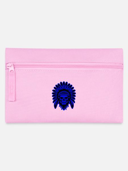 Apache Totenkopf Indianer - Federtasche - Rosa
