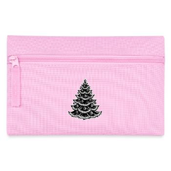 Christmas tree with baubles - Pencil Case - pink - Front