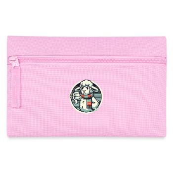 Pouces vers le bas du mouton de mauvaise humeur - Trousse - rose - Devant