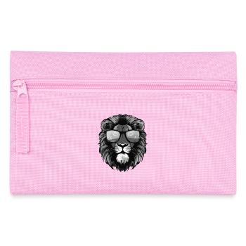 Fête cool du lion hipster - Trousse - rose - Devant