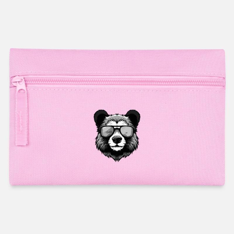 Fête cool hipster panda - Trousse - rose