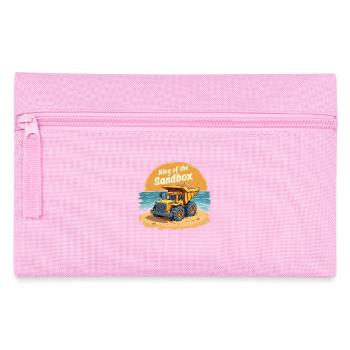 Le roi du bac à sable – Conception d’excavatrice pour les enfants - Trousse - rose - Devant