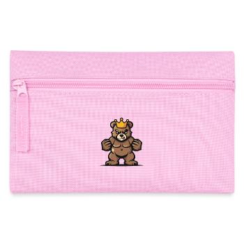 Ours Cartoon Couronne - Trousse - rose - Devant