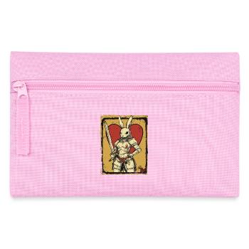 Krieger-Hase mit Liebe - Federtasche - Rosa - Vorne