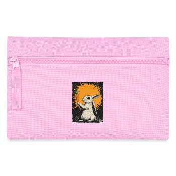 Bunny with carrot - Pencil Case - pink - Front