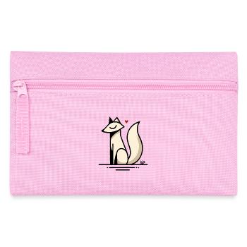Fuchs Liebe mit Herz - Federtasche - Rosa - Vorne