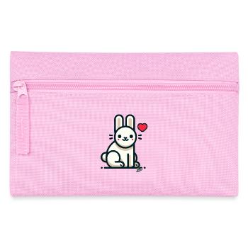 Amour Coeur Lapin - Trousse - rose - Devant