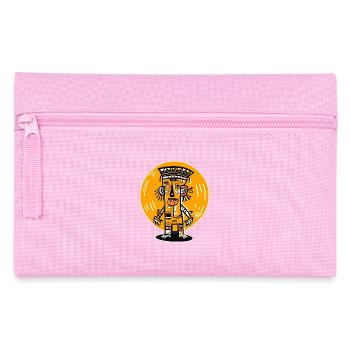 Abstraktes Cartoon Maya-Inka-Graffiti - Federtasche - Rosa - Vorne