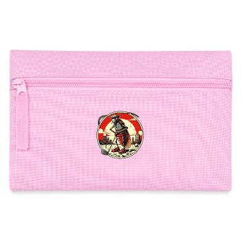 nach der Apokalypse, eine Kakerlake beim golfen - Federtasche - Rosa - Vorne