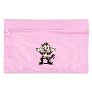 Retro Classic Rubber Pants Cat - Pencil Case - pink - Front