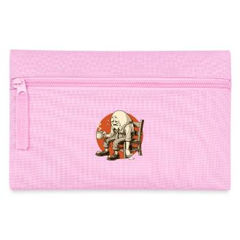 Oeuf fatigué du matin avec café - Trousse - rose - Devant